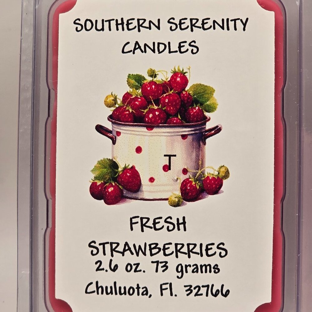 Fresh Strawberry Wax Melt Tarts FREE SHIPPING!!